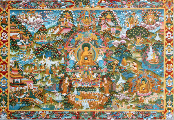 Life of Buddha Master Thangka